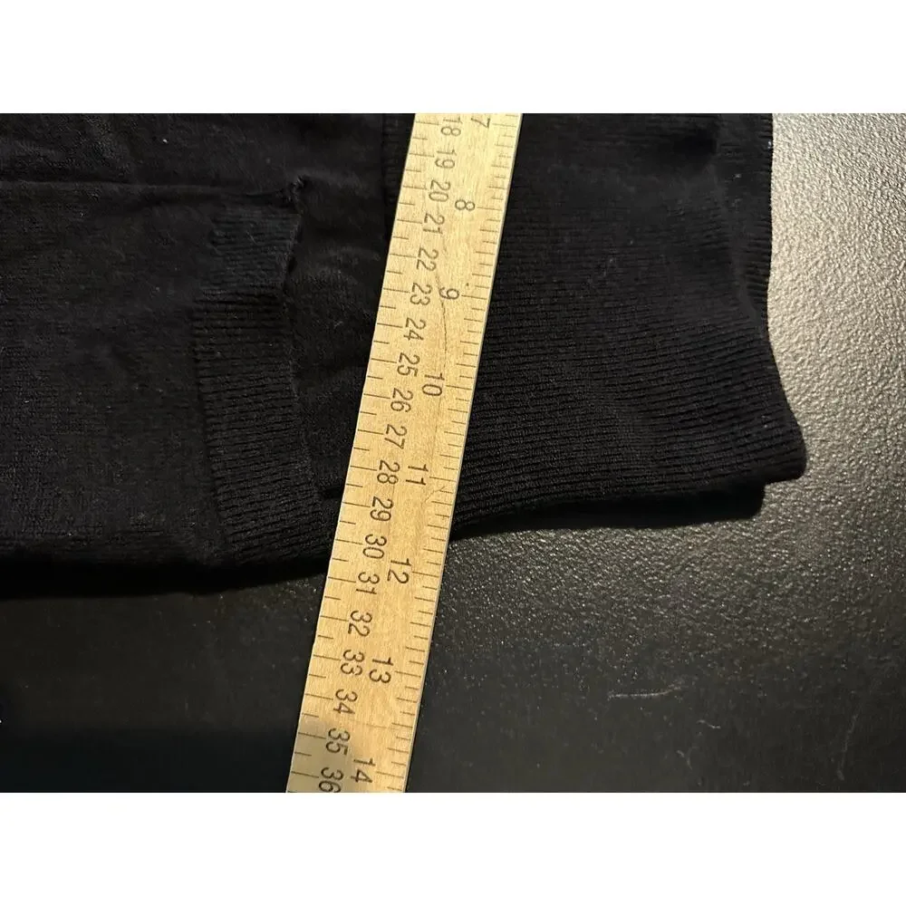 Wilfred Aritza XS Women Black Wool Blend Knit Cropped Capri Pants 22”In 37-28